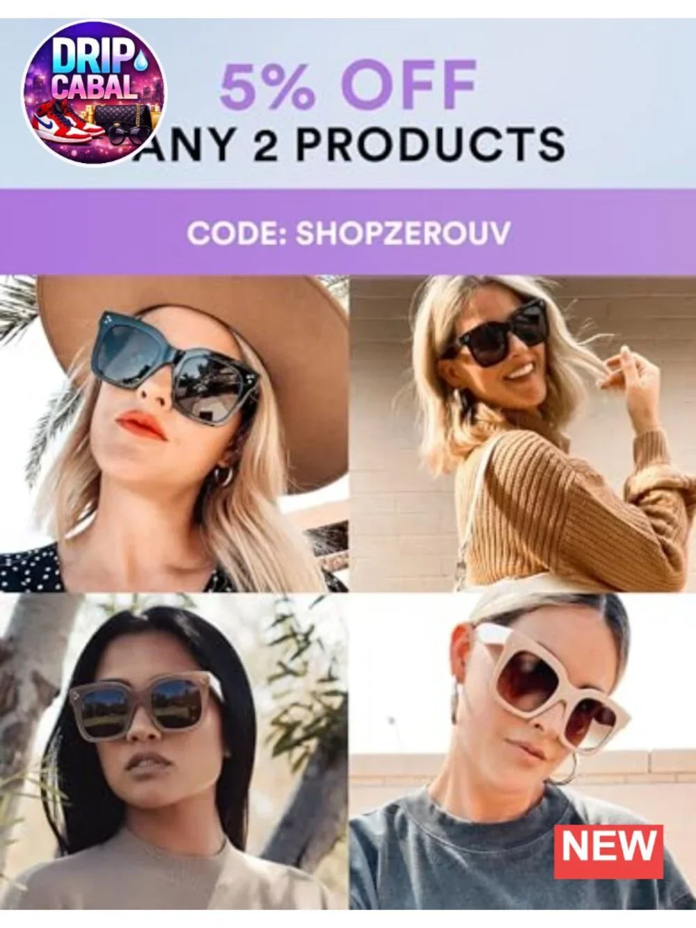 Oversized Retro Square Sunglasses Women UV400 50mm Vintage